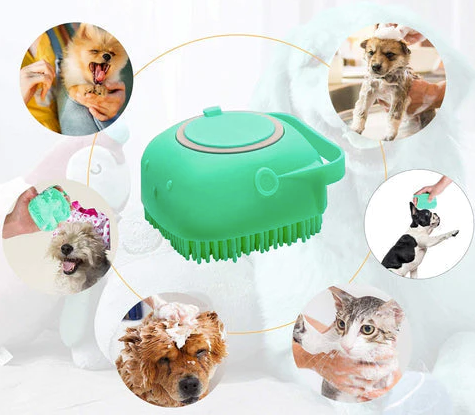 PawShine™ Posebna ščetka za šamponiranje hišnih ljubljenčkov | 1+1 BREZPLAČNO